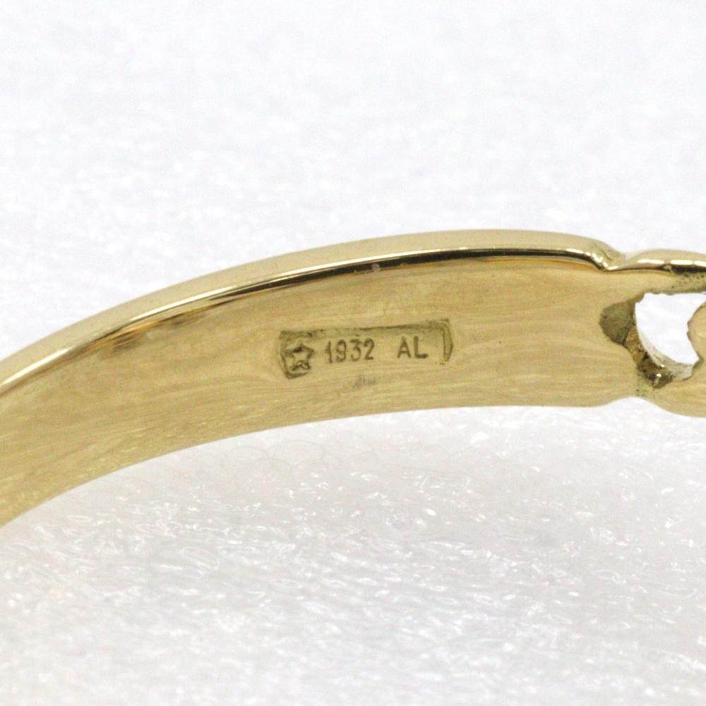 Ring K18 yellow gold/diamond #6.4(US Size) 2.5g Women Used