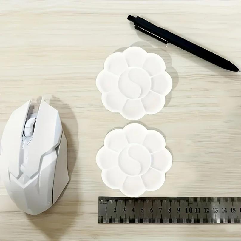 20/30PCS Mini flower-shaped plastic paint palette - Artistic painting tray, mixed with watercolor, acrylic and gouache pigments