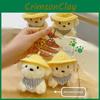 Straw Hat Dog Plush Keychain With Adorable Style For Gift And Accessories