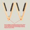 Professional V-Shaped Solid Wood Straightening Comb, Anti-Scald & Heat Resistant Hair Styling Brush