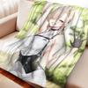 Cartoon Blue Archive Ichinose Asuna Flannel Blanket Cover Warm Soft Anime Blanket Multifunctional Decor Home Universal Blanket