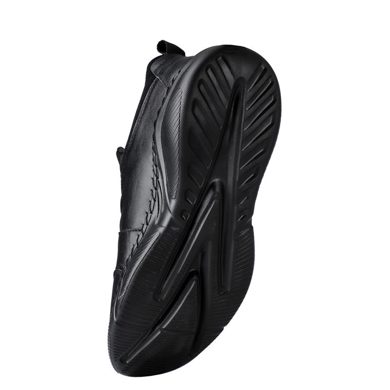 Fashion Black Handmade Leather Casual Men Shoes Design Sneakers Men Comfortable Leather Men Hot Sale Moccasins Driving Shoe Plus Size 48