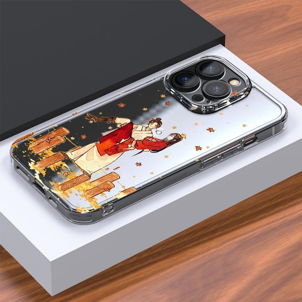 Heaven Official's Blessing For iPhone 15 14 13 11 12 Pro Max X XR XS Phone Case For iPhone 15 14 7 8 Plus SE Clear Soft Cover
