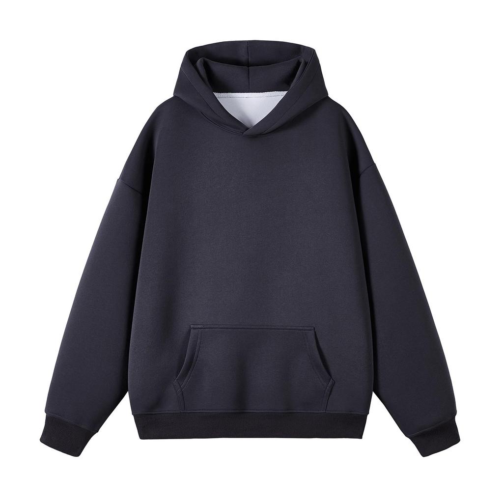 Spring Men Soild Color Hooded Sweatshirts High Street Cotton Pullover Hoodies 2025 New Men Y2K Vintage Hoody Clothes