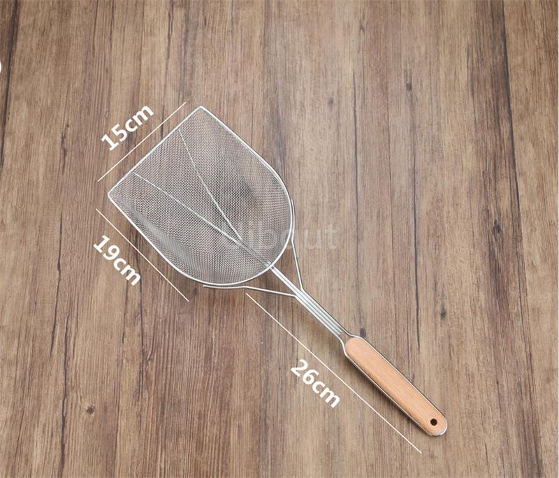 Stainless steel fryer screen French fries frame square filter net encrypt colander strainers shaped Frying mesh basket strainer