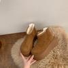 [Fanfna] thick-soled Martin boots for women's 2025 autumn new popular velvet thickened warm snow cotton shoes short boots