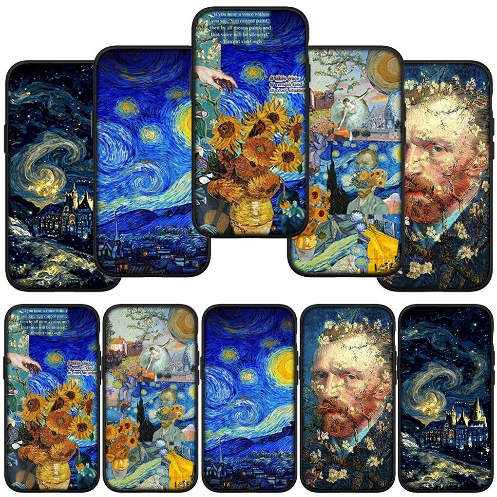 Phone Case for Samsung Galaxy S25 S23 S22 S24 Ultra FE A05 A06 A15 A16 A36 A37 A35 A54 A24 A52 A55 A56 A57 A25 A26 A53 A17 Starry Night Van Gogh Cover