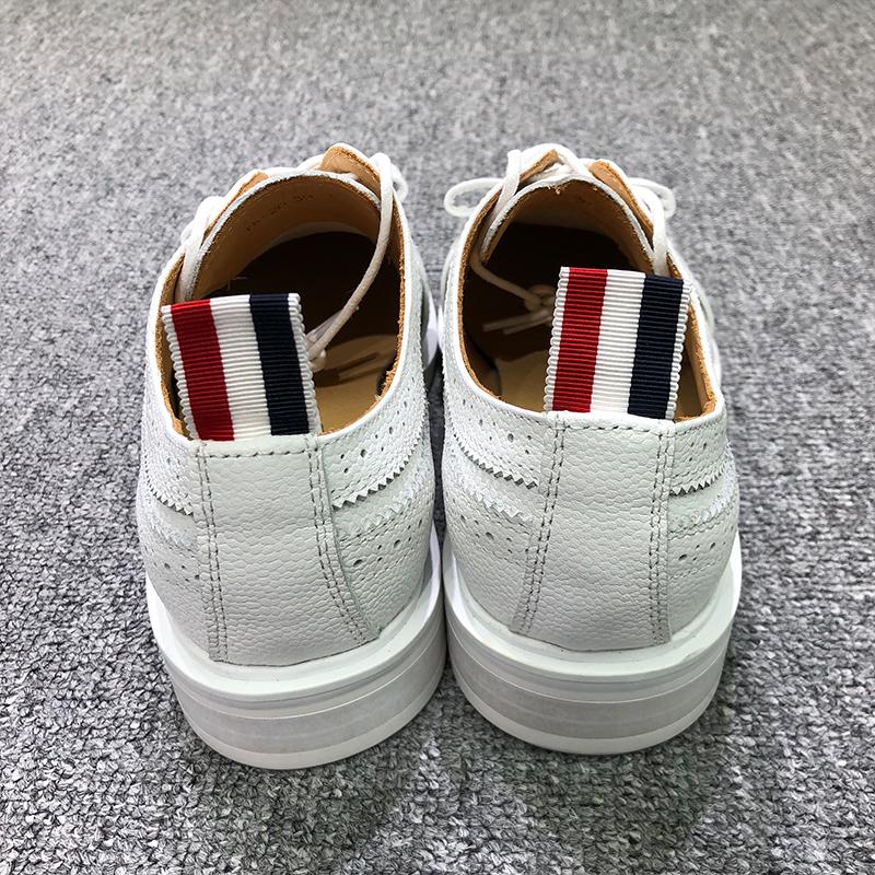 Bow Knot Leather Shoes British Style Star With The First Layer Cowhide Shoe Retro White Genuine Leather Women Flat Shoes