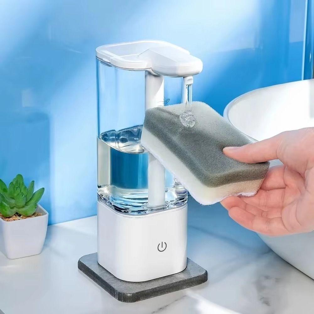 High Capacity Sensor Hand Sanitizer Machine Touchless Electric Gel Soap Jar Sponge