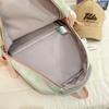 High School Students Lightweight Schoolbag Color Block Large Capacity Backpack