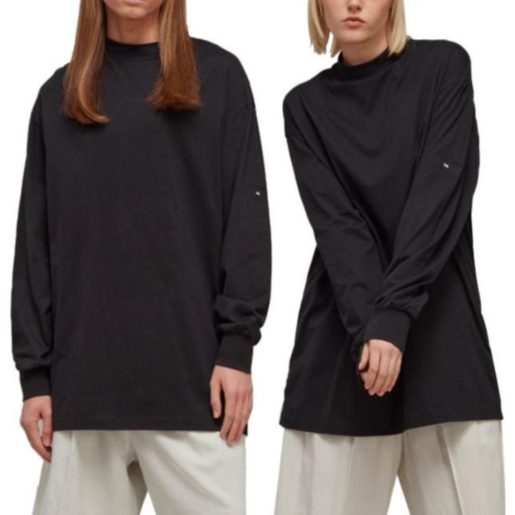 Y-3 Core Logo Mockneck Tee Black Unisex Tops H44787