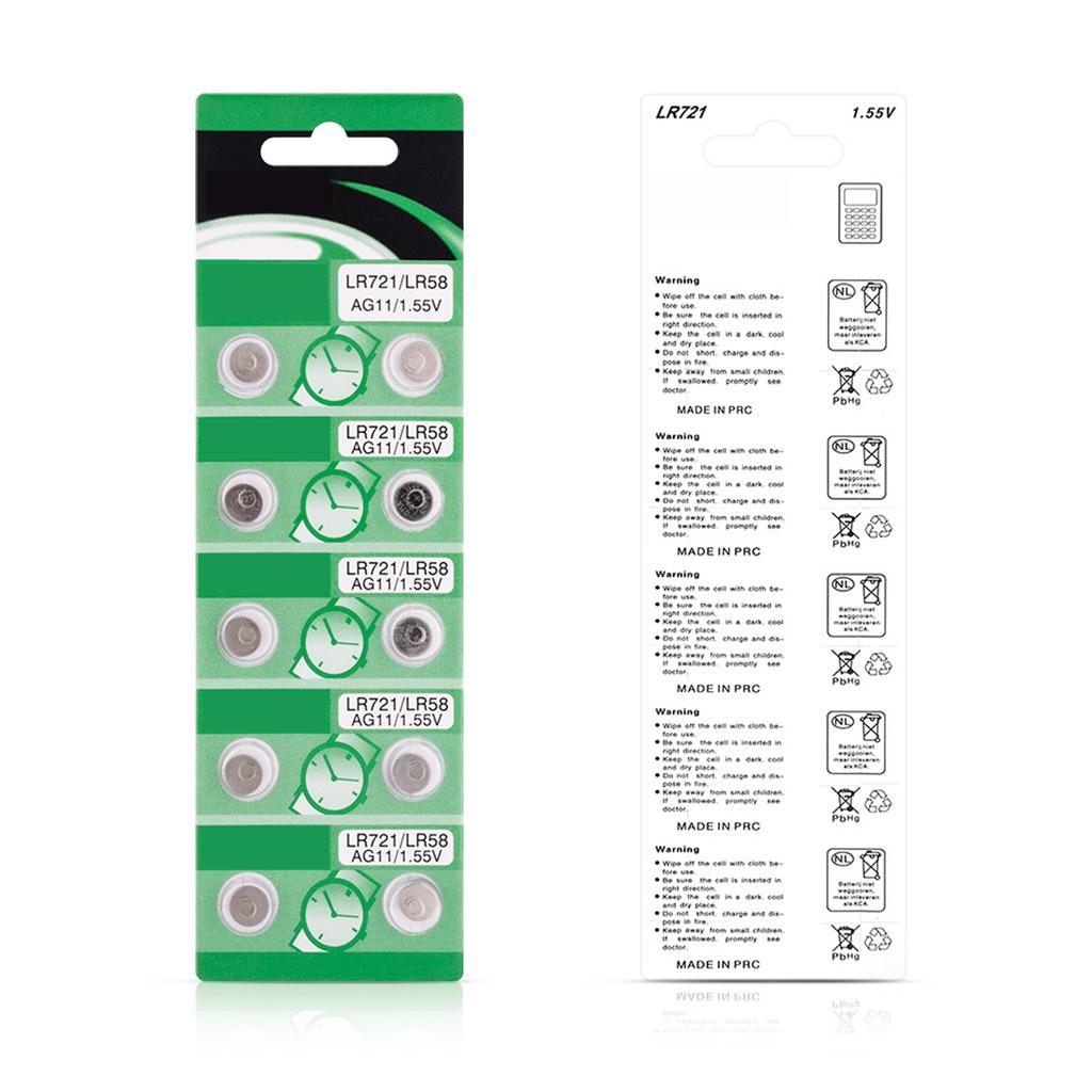 10/20Pieces AG11 LR721 Button Cell Batteries Long Lasting Power Supply For Low Power Devices Like Toys And Remotes