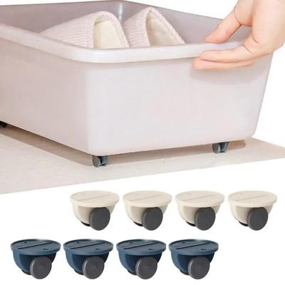 4 Pcs/set Adhesive Swivel Casters Universal Furniture Wheel Castor Roller for Storage