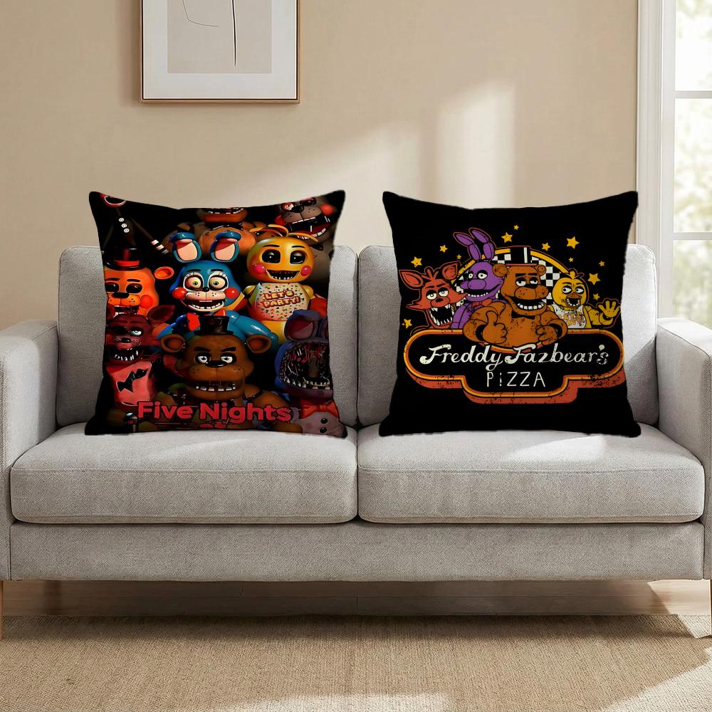 F-Five Nights At Freddy's GAME Cushion Cover Multi-Scene Pillow Cover for Home & Car - Reversible, Soft & Durable for Daily Use