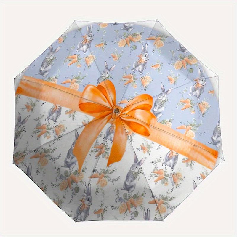 

1pc Rabbit Carrot Themed High-quality Umbrella,Automatic Opening and Closing Umbrella,Multi-functional Umbrella G0811251