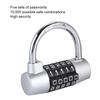 5 Digit   Lock Padlock U shaped Suitcase Door Combination Lock Red