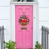 Valentines Day Wooden Door Signs Red Truck Hearts Wood Door Hanger for Front Door Farmhouse Home Party