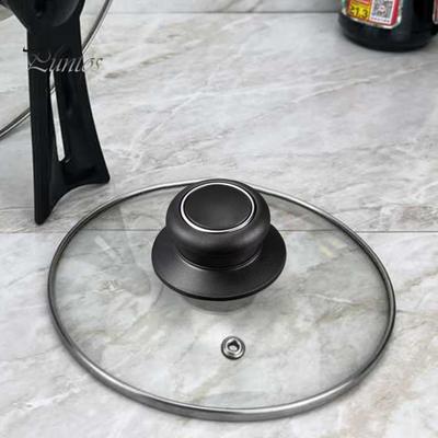 2 pezzi Set di manopole per coperchi di pentole Universali Manopola di ricambio per coperchio di pentole universale per casseruola Coperchio di pentole in vetro Resistente al calore Impugnatura antiscivolo Facile installazione