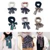 Scarf - Plush Leopard Ribbon Scarves for Winter Coat, Sweater, Blouse Shirt