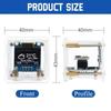 ESP8266 Digital Clock Kits Time Temperature Humidity DIY Clock Soldering Kit  Desktop Decoration