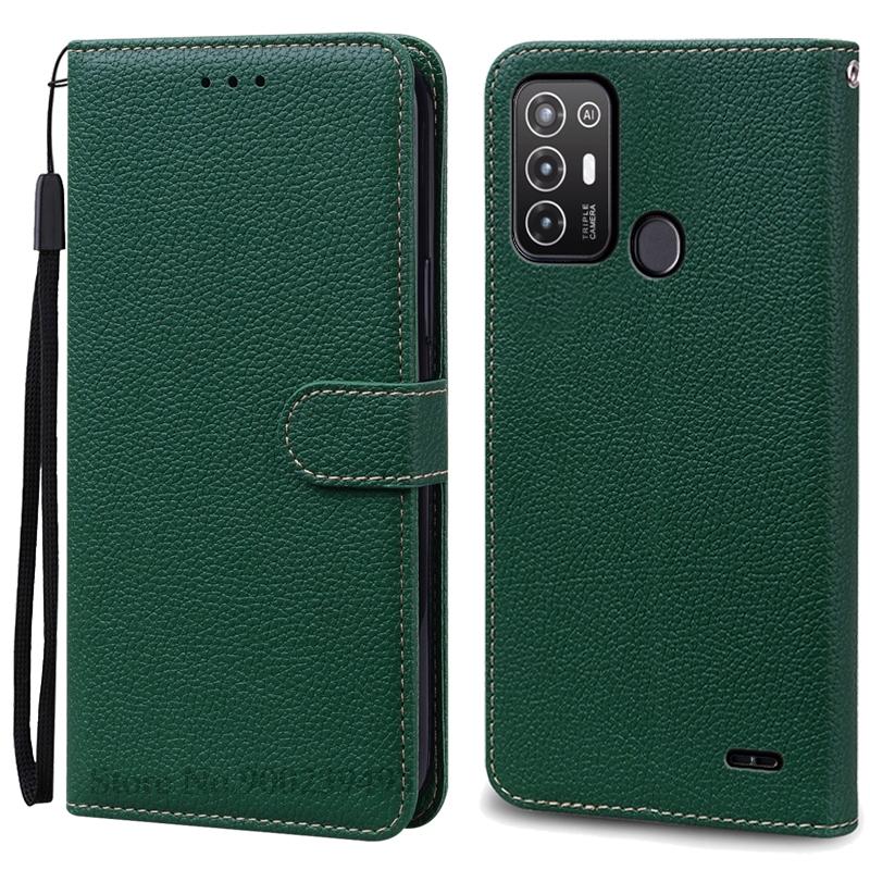 For ZTE Blade A52 Case PU Leather Flip Wallet Case For ZTE Blade A52 Case Silicone Back Cover Phone Coque Fundas