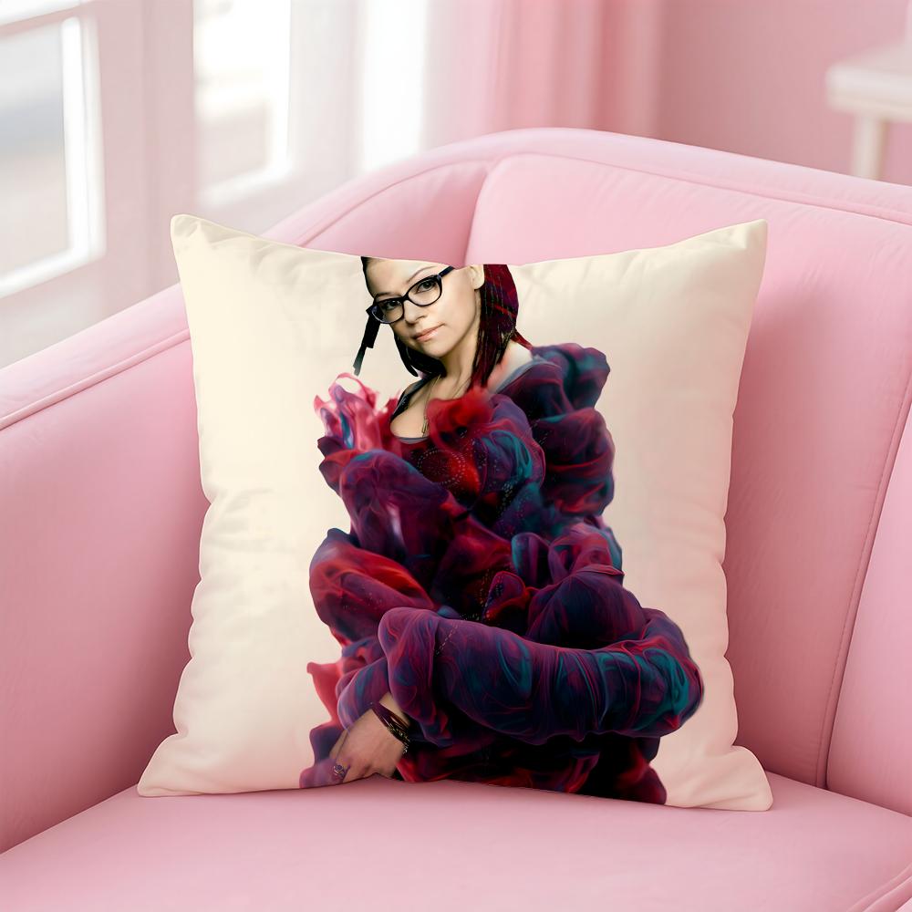 German Crime Drama Star Cosima Niehaus Cushion Cover Pillowcase Short Plush Invisible zipper Room Sofa Cushion Cover