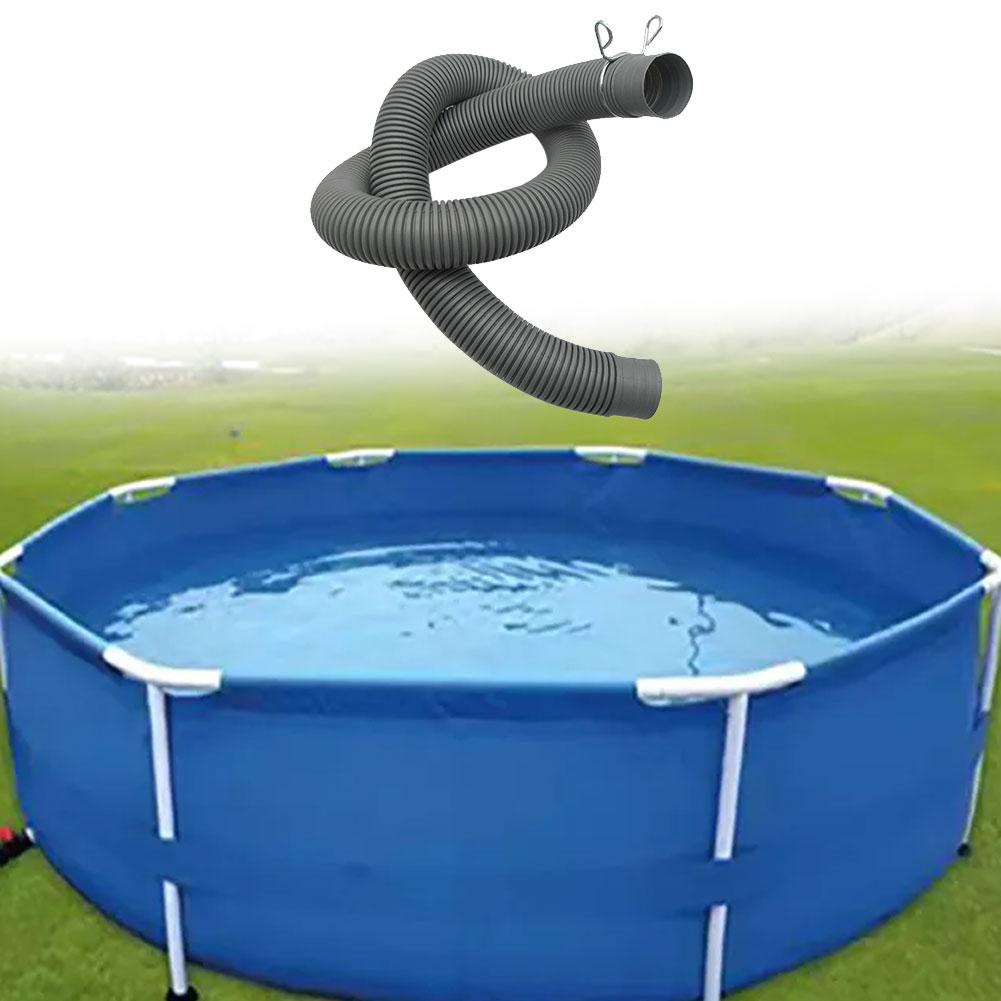 1Set UV-Resistant Pool Hose Set 3 Heavy-Duty Leak-Proof 1.5 Hoses 3 Snap Rings Pool Hose Swimming Pool Accessories