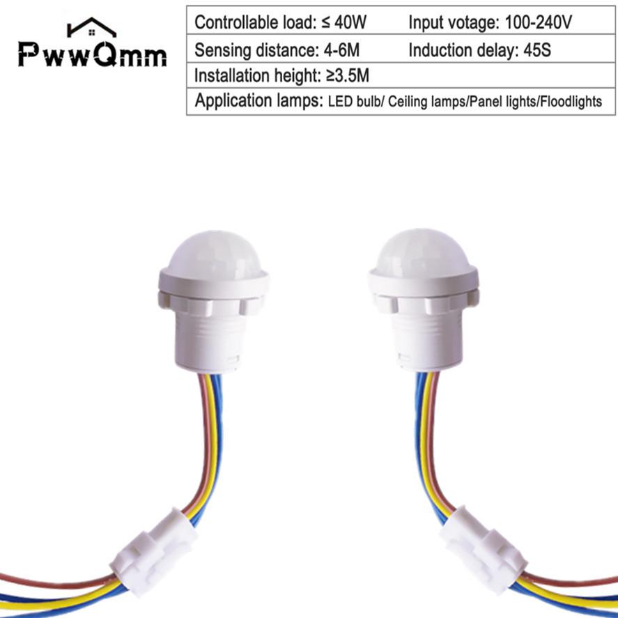 1PC Sensitive Night Light Home Indoor Outdoor Infrared Light Motion Sensor Detection Automatic Sensor Light Switch
