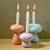 Multipurpose Sturdy Silicone Mushroom Candle Holder Mold Set Portable for Resin Plaster Craft Supplies Assorted Sizes