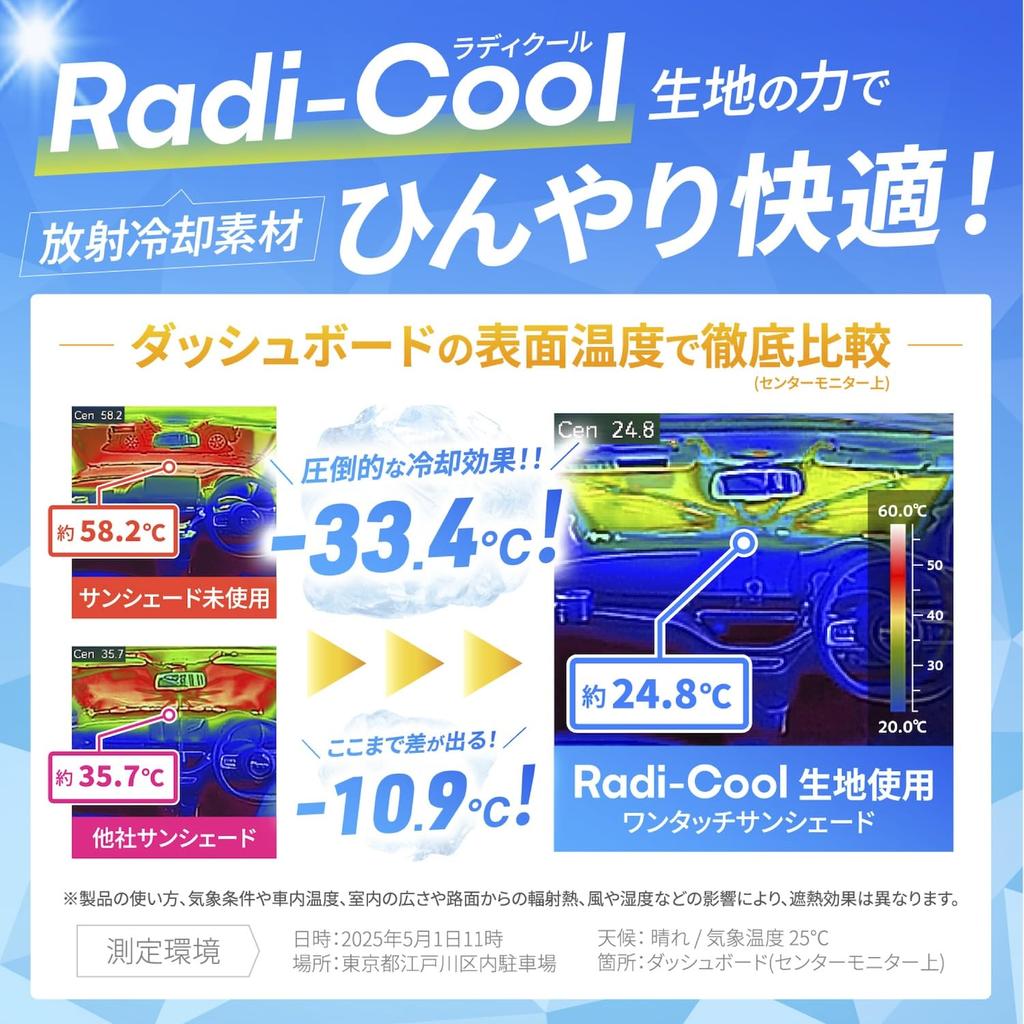 SEIWA High for Toyota Hiace 200 Made with Radicool radiant cooling sunshade Also compatible with Nissan NV350 Caravan E26 Front Easy UV light heat