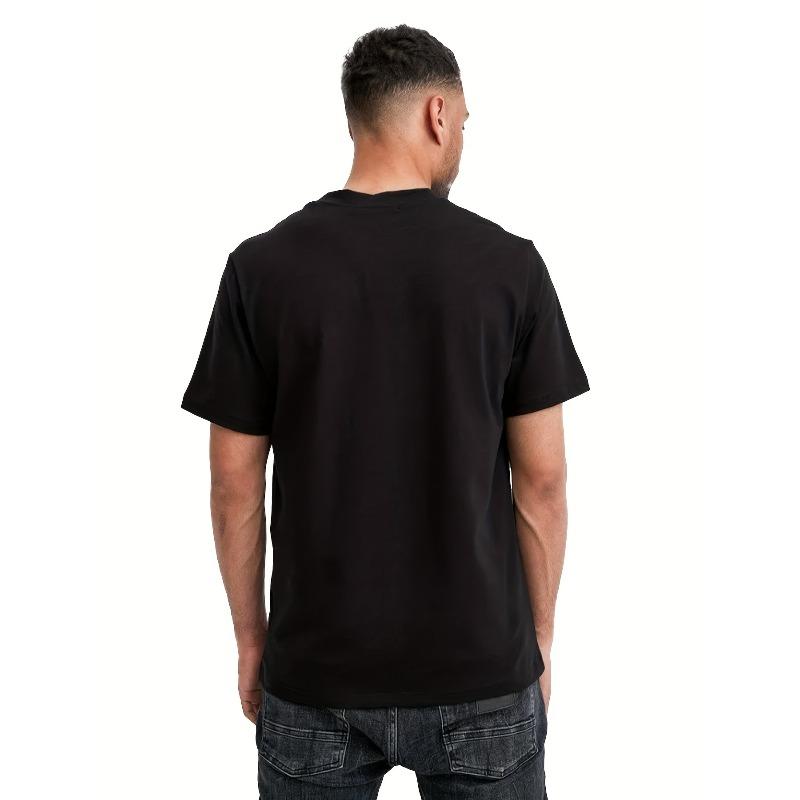 Europäische Größen TOM UND JERRY Lustiges T-Shirt mit Gitarrengrafik   Lässiges T-Shirt mit Cartoon-Charakterdesign, Streetwear-Stil Rundhals Kurzarm