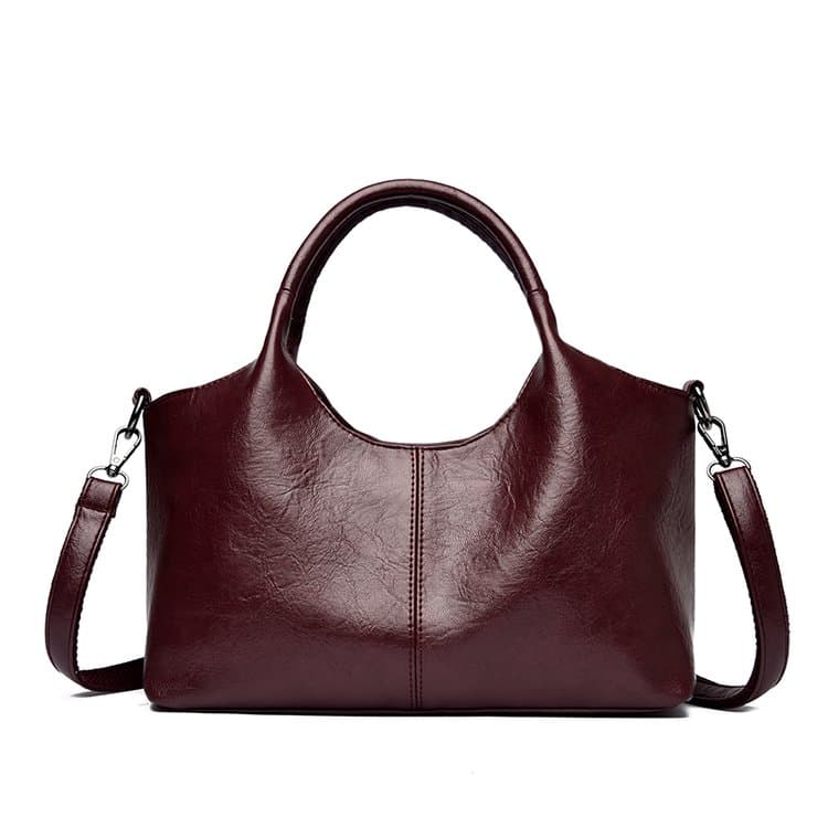 Soft Leather Retro Bag Women's Portable Tote Bag