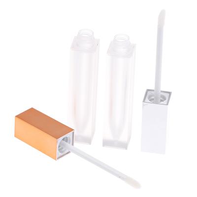 7 ml-es négyzet alakú szájfény tubusok folyékony rúzsos üveg üres újratölthető kozmetikai csomagoló tartály szájfény mintás üveg DIY-hoz