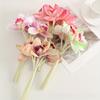 1pc Simulated Multi-Color Six-Headed Orchid Outdoor Patio Holiday Celebration Decoration Bouquet