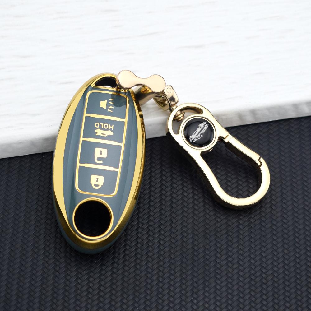 4 Buttons TPU Car Key Shell Case For NISSAN Maxima Altima Versa Sentra Sunny Sylphy Teana Qashqai X-Trail Juke Key Fob Cover Set