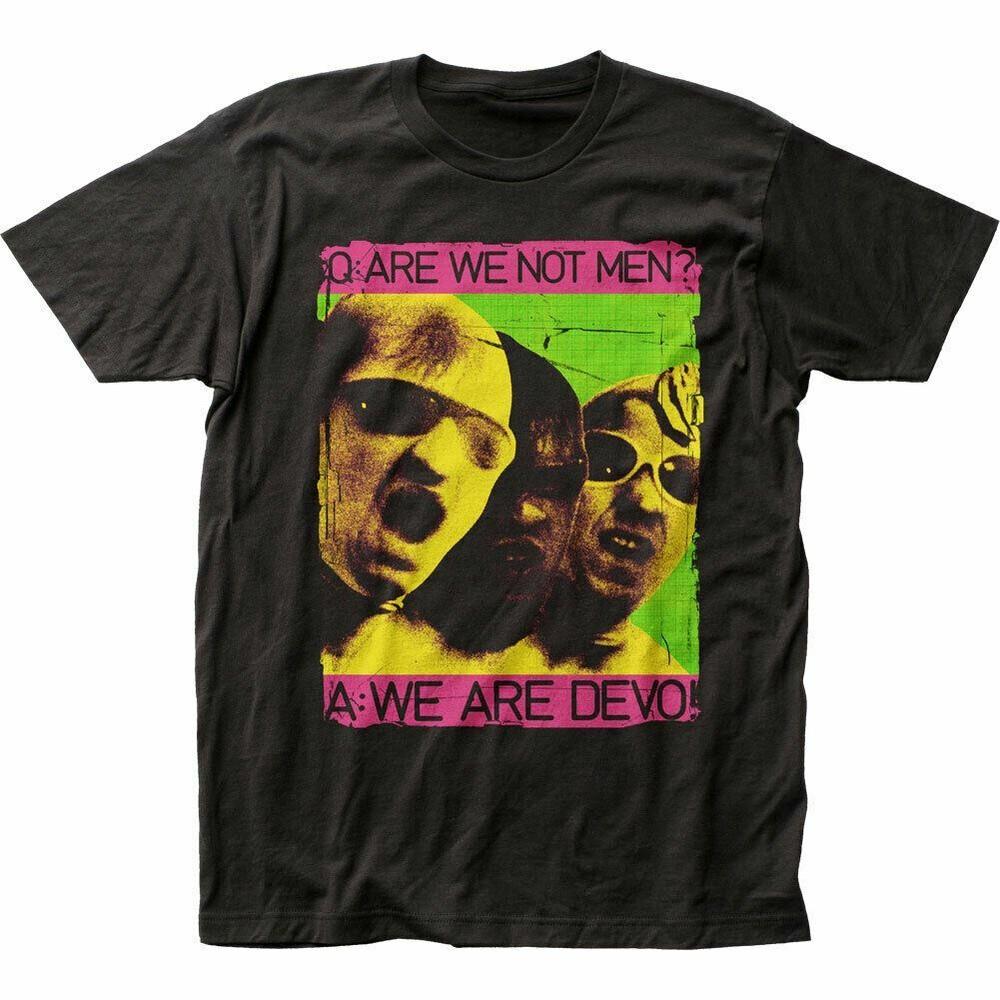 Devo We Are DEVO T Shirt Mens Licensed Rock N Roll Band Music Tee New Black Unisex T-Shirt XXL