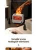 Bluetooth Flame Aroma Diffuser Humidifier - Colorful Spray, Large Desktop Fireplace Design
