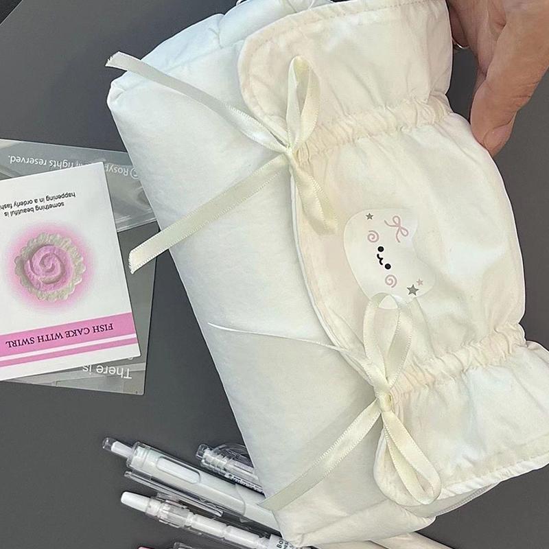 Niedliche Schleife Stifttaschen Schüler Stiftetasche Großraum Schreibwaren Aufbewahrungstasche Federmäppchen Zubehör