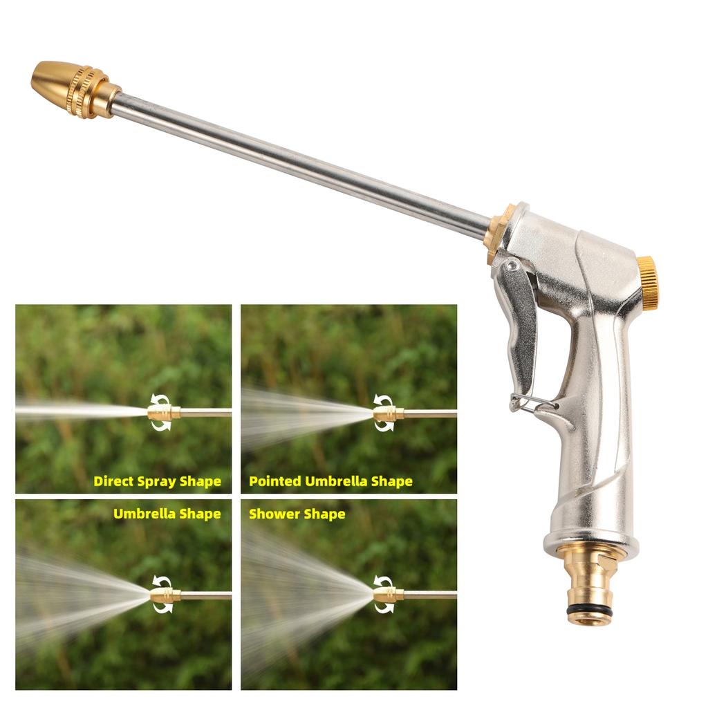 1Pc Multi-Functional High Pressure Car Wash Spray Gun  Long Rod Foam Water Gun for Garden Irrigation Floor Cleaning Pets Bathing
