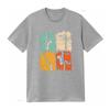 Retro Bass Clarinet T shirt vintage Washed Soft Comfortable designer clothes Casual Slightly homme streetwear Stylish graphic
