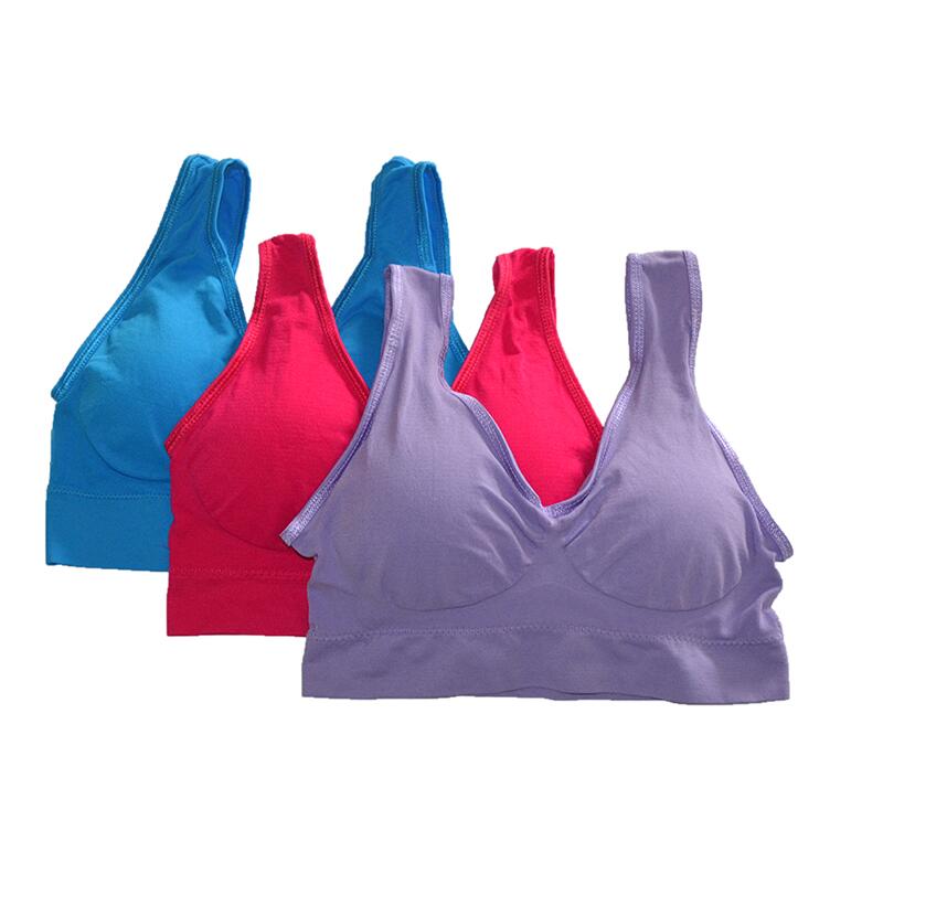 

S-4XL 3 шт./комплект сексуальний активний бюстгальтер зі знімною прокладкою Безшовний пуш-ап жіноча нижня білизна великих розмірів бездротовий фітнес-фітнес Бюстгальтер 4XL