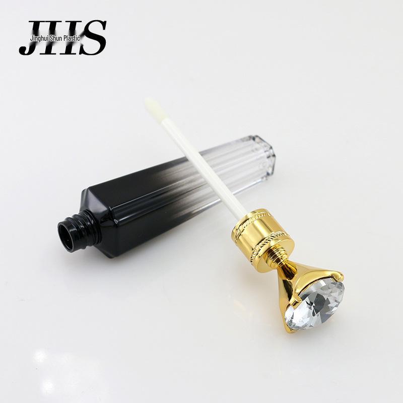 High-Grade 3ml Lip Gloss Tube - Transparent Diamond Lipstick Container for Makeup Packaging