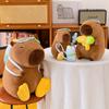 Water Diver Capybara Gun Plush Toy With Backpack For Summer Vacation Collectors