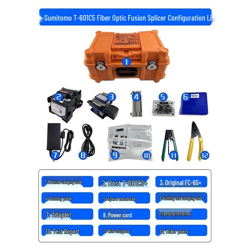 Sumitomo 601CS+ Automatic Fiber Optic Fusion Splicer