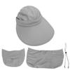 Outdoor Cycling Sun Hat Large   Face Sunscreen Cover UV   Fishing Hat Set
