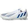 Adidas Predator Edge.1 L AG Soft Artificial Turf Soccer Shoes White Blue Men Soccer Shoes GW3656