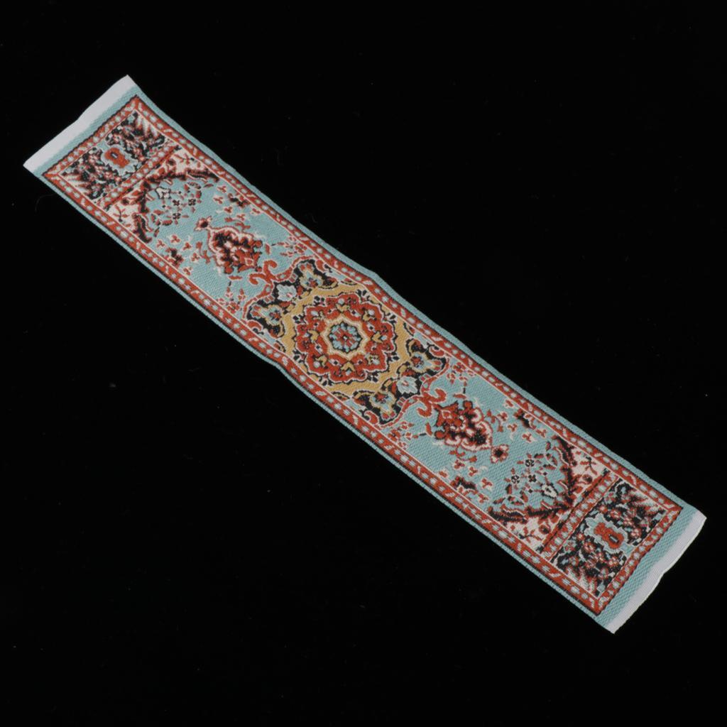 Intricately Designed Miniature Dollhouse Carpets Charming Furniture Accessory