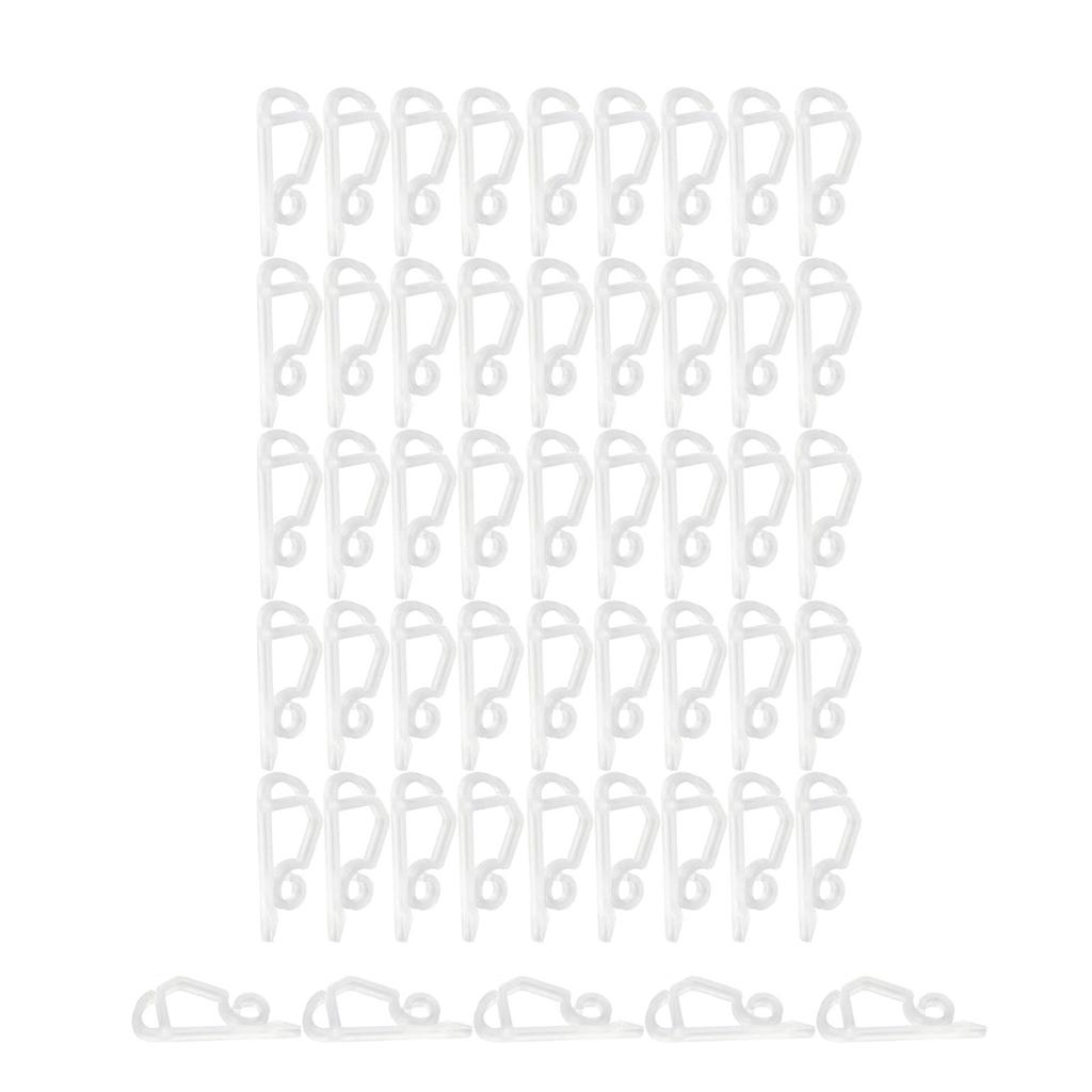 50 Pieces Christmas Light Clips Shingle Clips Hangers Icicle Light Hooks Gutter Clips for Deck Tree Branch Festival Halloween