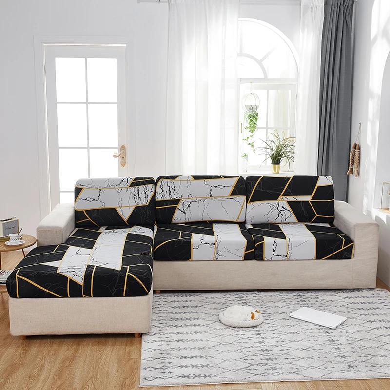 Elastic Sofa Cushion Cover Anti-Dust Sofa Cover For Living Room Pets Kids Seat Cover Chaise Longue Corner L Shape Sofa Slipcover