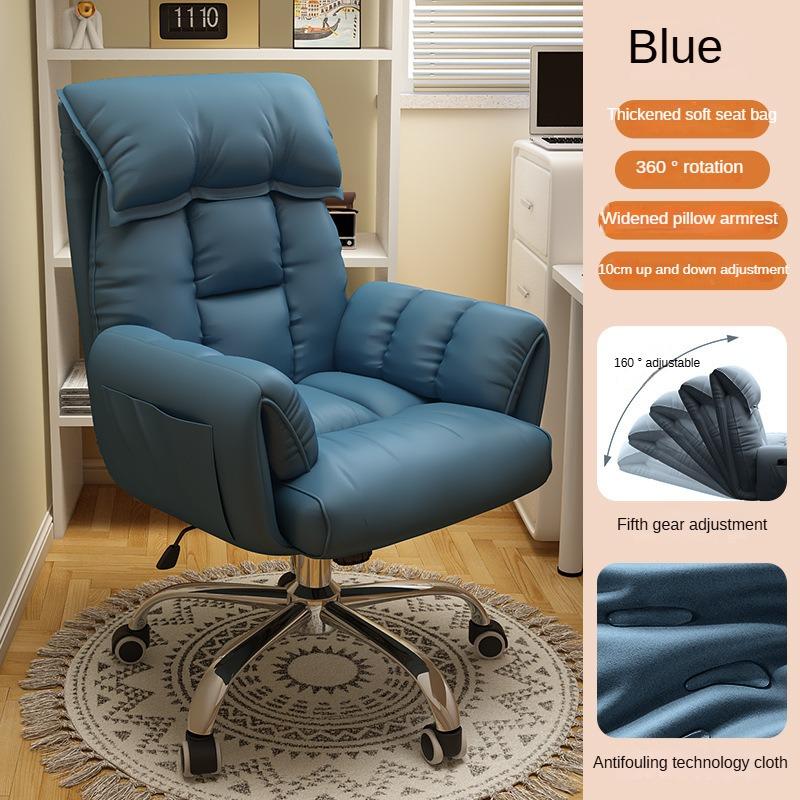 Fotel gamingowy miękki, wygodny, ergonomiczny fotel biurowy, regulowany podłokietnik 4D, zagłówek, fotel rozkładany dla kobiet, 160°, płaski fotel szefa